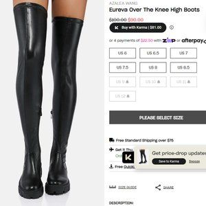 Eureva Over The Knee High Boots